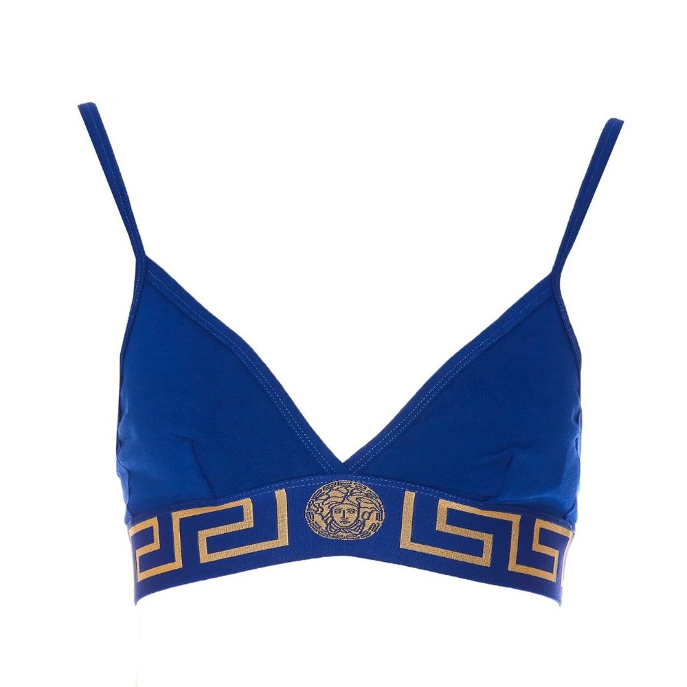 Versace Greca Bralette - Blue